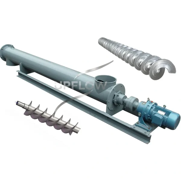 modular tube screw conveyor system for bulk transfer