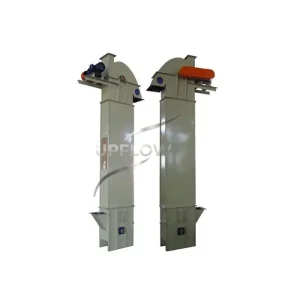 High-capacity plate chain bucket elevator system