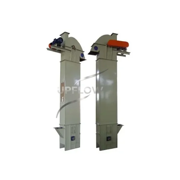 High-capacity plate chain bucket elevator system
