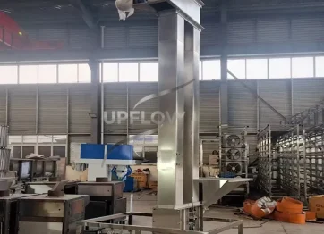 Industrial bucket elevator with heavy-duty plate chain