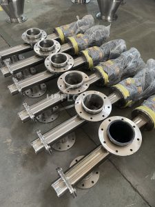 stainless steel tube screw conveyor for dry materials