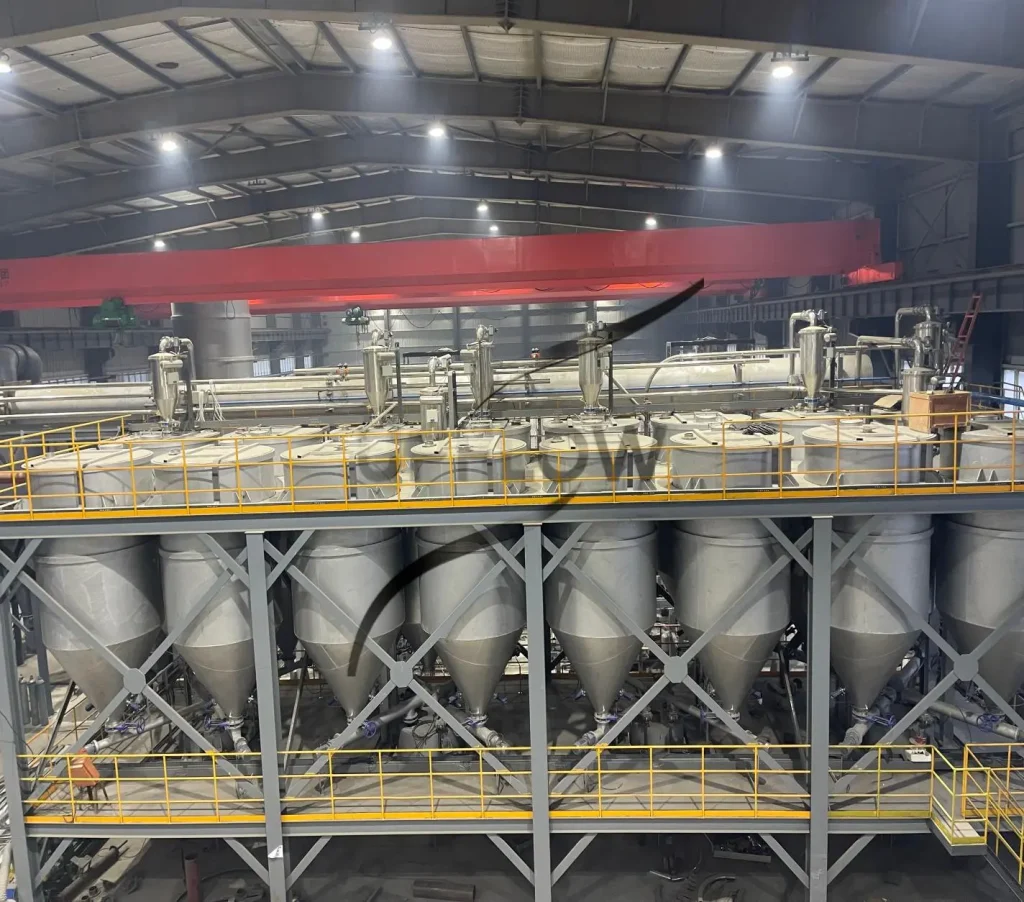 Vacuum transferring system for powder handling in chemical industry