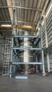 Industrial airflow mixing equipment for powder materials