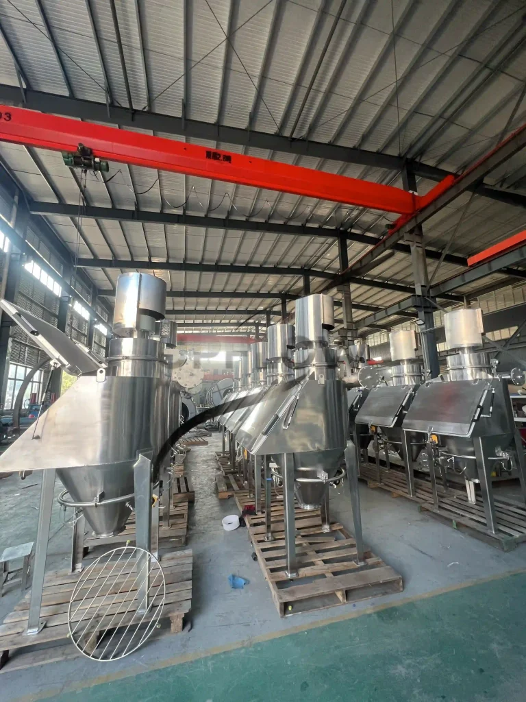 Manual bag dump station for powder handling project
