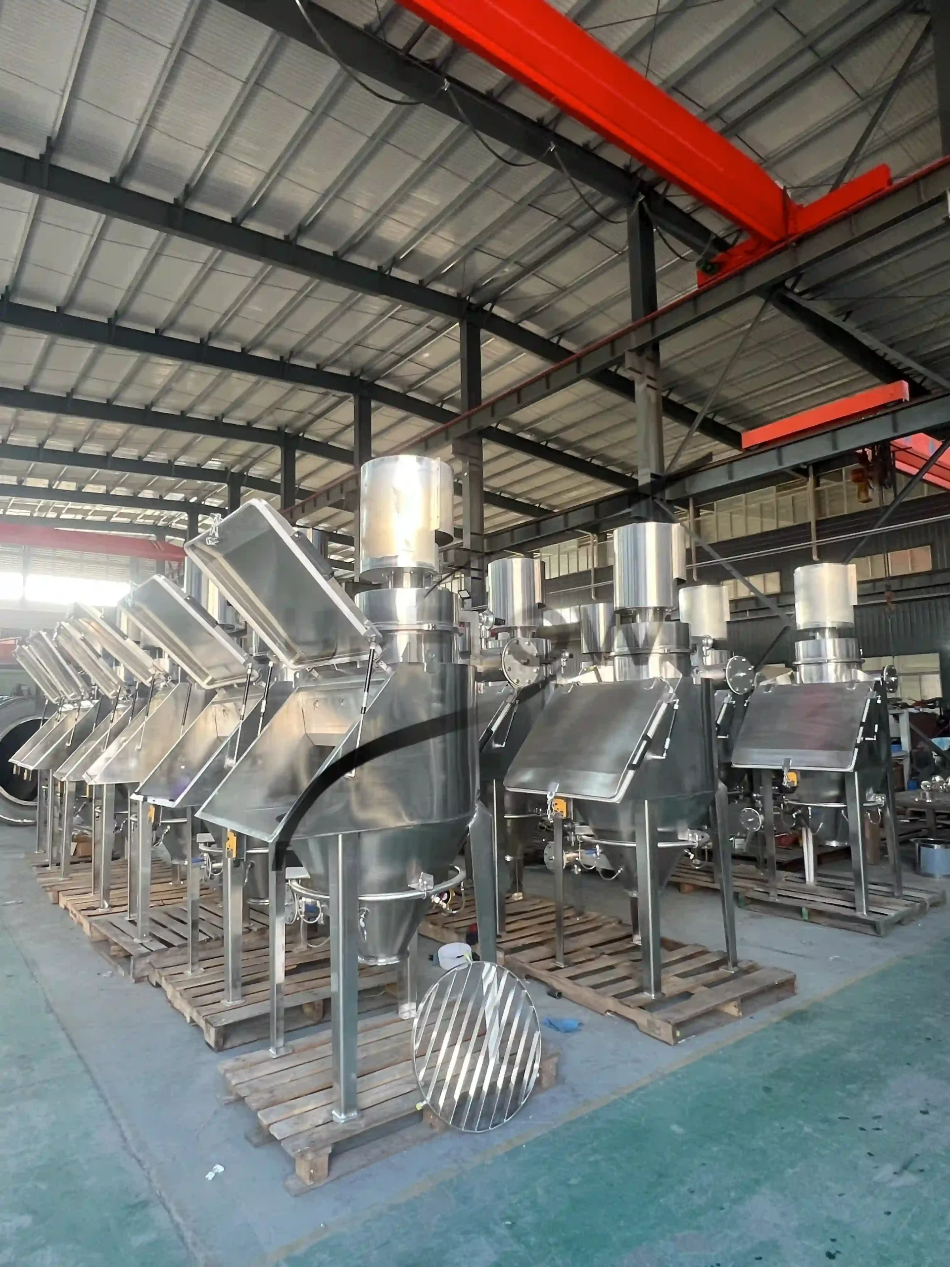 manual bag dump station