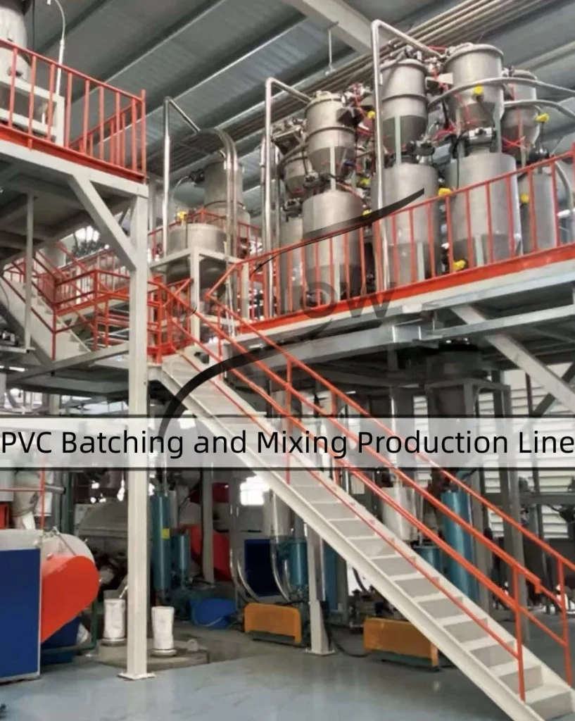 Vacuum conveying system for plastic pellets in industrial application