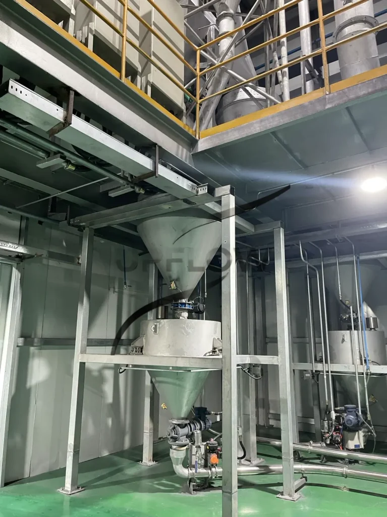 industrial pneumatic conveying system for powder material handling