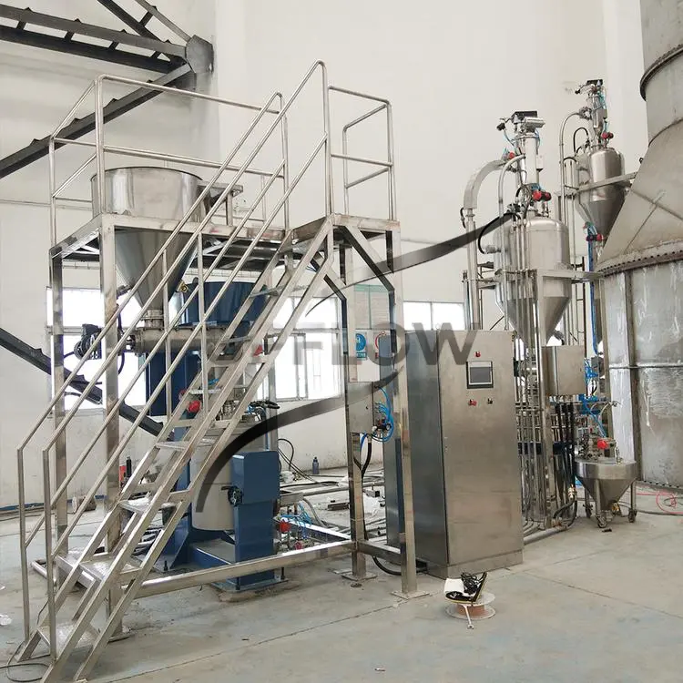 Energy efficient pneumatic conveying system used for industrial powder material transport