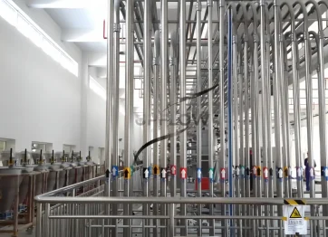 itanium dioxide pneumatic conveying system for powder handling