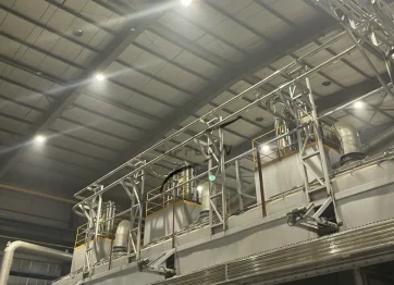 carbon powder pneumatic conveying system for enclosed dust free material handling