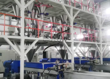 lubricant powder high pressure pneumatic conveying system for talc and stearates