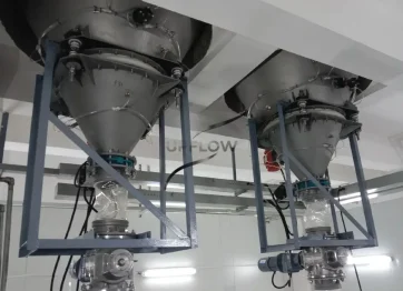 Membrane material powder pneumatic conveying system for PVDF and PTFE powder transfer