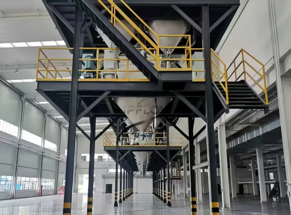 sodium sulfate powder pneumatic conveying system for bulk material handling in chemical industry
