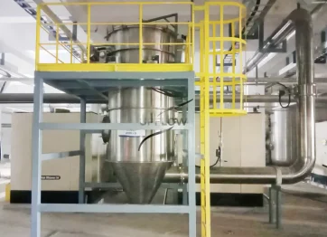 Manganese powder pneumatic conveying system for lithium battery material production line