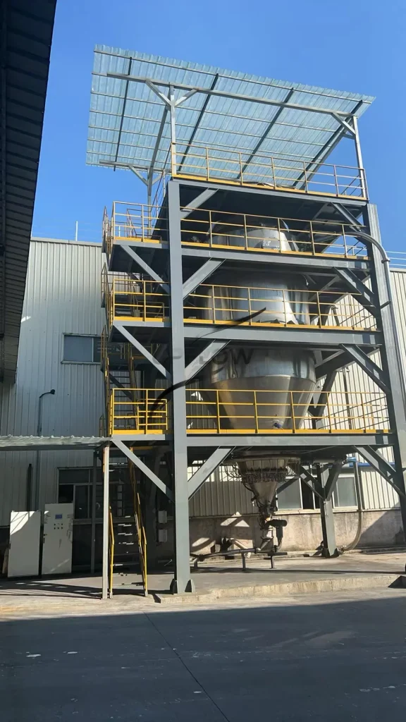 Custom powder silo manufactured for OEM applications