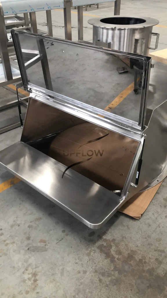 Machine enclosure for industrial equipment