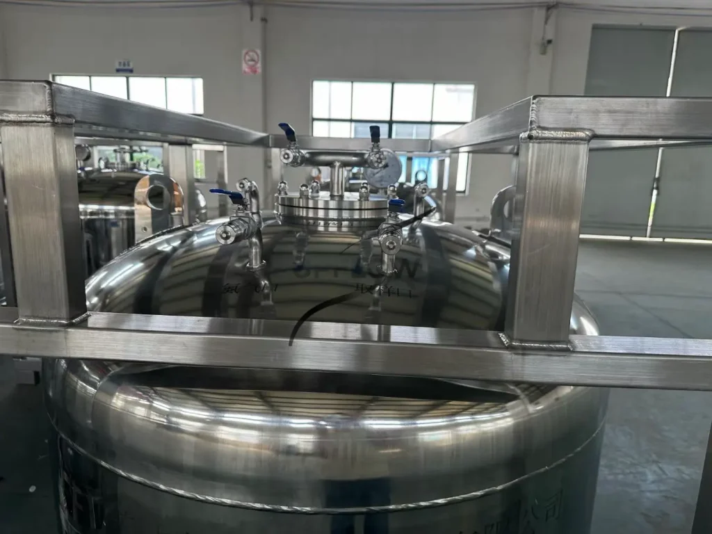 Custom liquid storage tank manufactured for OEM projects