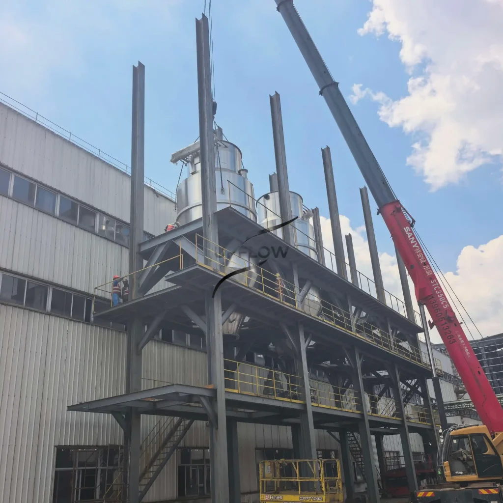 Synthetic graphite powder processing equipment installed at customer site