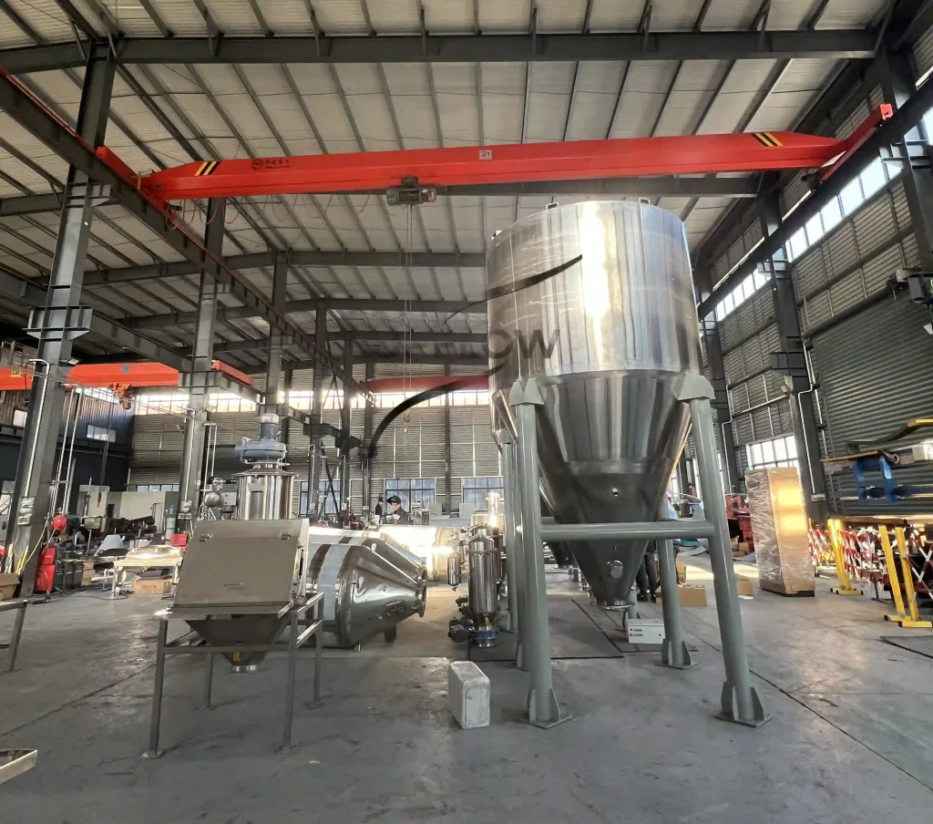 Magnesium silicate pneumatic conveying system
