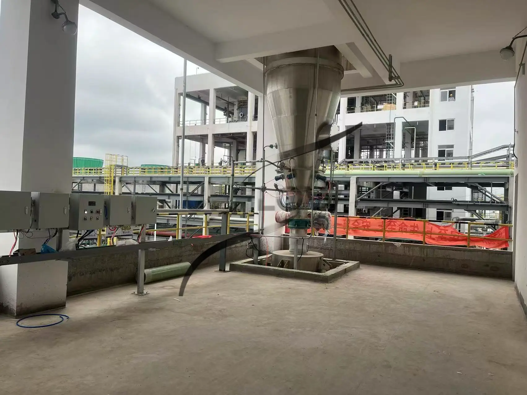 Calcium carbonate pneumatic conveying system project for European customer
