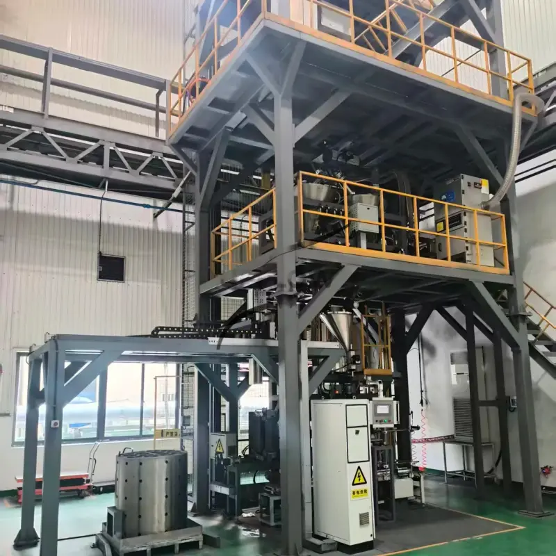 Vitamin powder pneumatic conveying system transferring pharmaceutical vitamin powder through an enclosed stainless steel pipeline