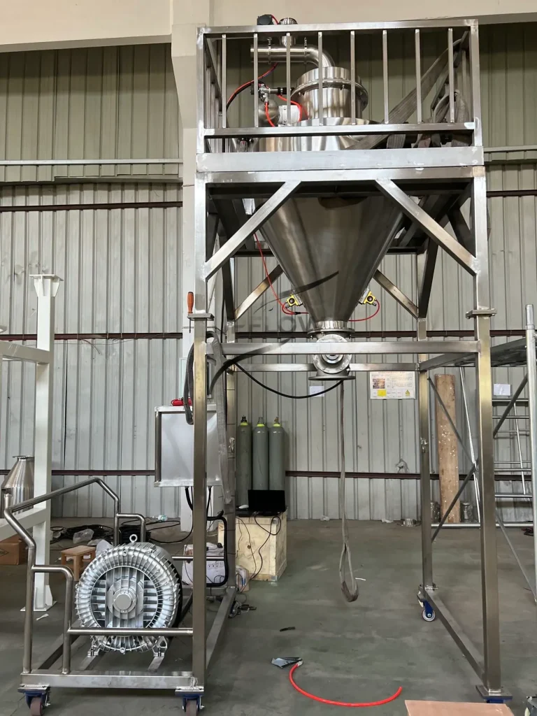 UPFLOW-430 mobile powder feeding system for iron phosphate